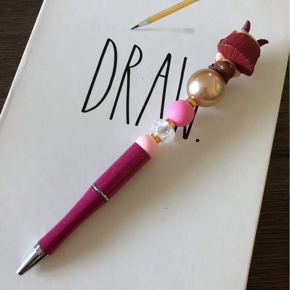 Disney Doorables: Hercules: Phil handmade beaded pen